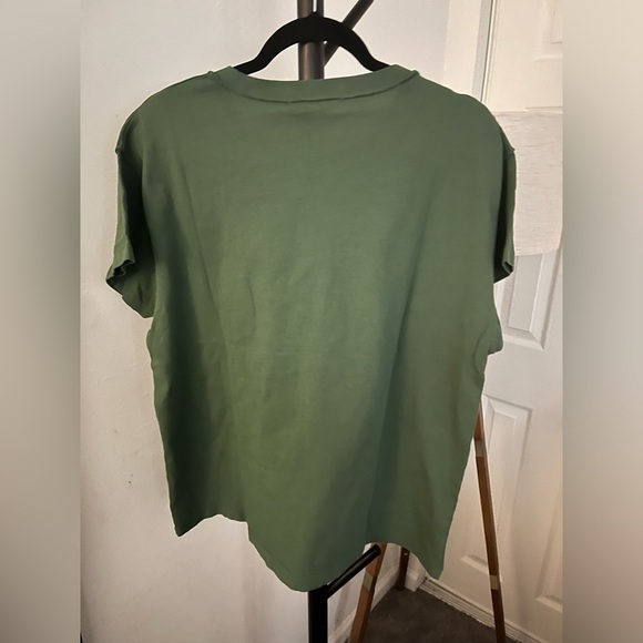 NWT FREE PEOPLE X DAYDREAMER Fleetwood Mac Butterflies Reverse Tee Stormy Green - Picture 12 of 12